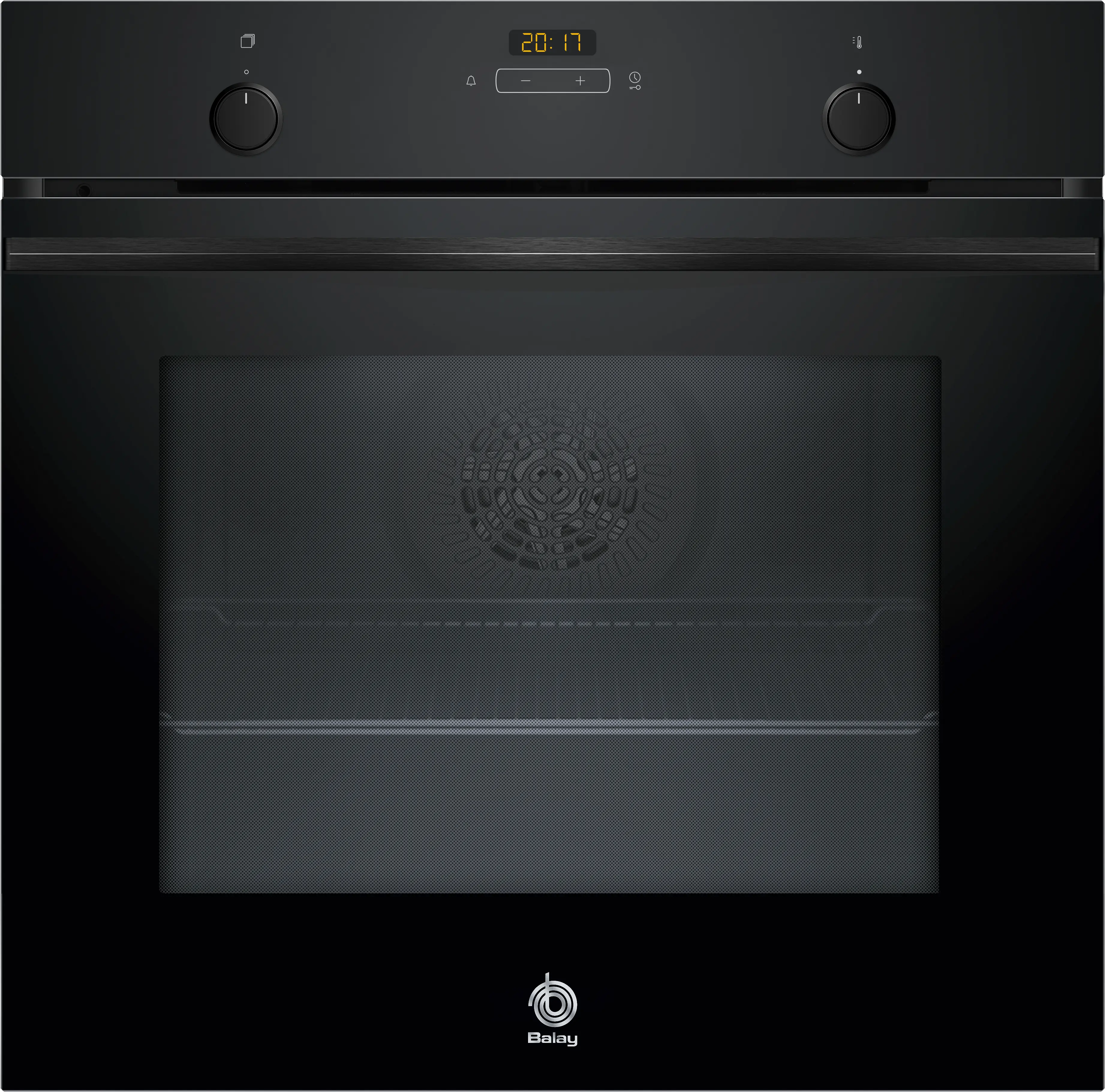 BALAY Horno - Balay 3HB5159N4, Serie Cristal, Multifunción, Hidrolítica, 71 l, Función Freidora de Aire, Aire Caliente 3D Profesional, 60 cm, Cristal Negro