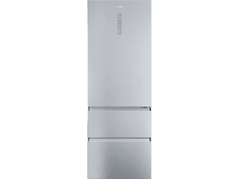 Frigorífico combi - Haier 3D 70 Series 5 HTR5720ENMG, No Frost, 200.6 cm, Ancho especial 70 cm, 483 l, My Zone Plus, Direct Access, Plata - Image 1