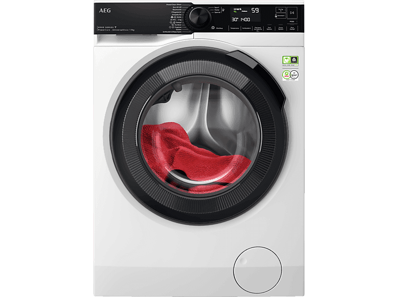 AEG AEG LR8E75495 Serie 8000 PowerCare mit Vormisch-Technologie Waschmaschine (9 kg, 1351 U/Min., A)