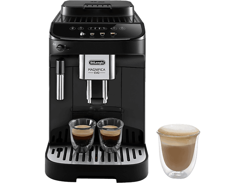 DE LONGHI Cafetera superautomática - De'Longhi Magnifica EVO ECAM290.21.B, 1450W, 15bar, Molinillo integrado, Sistema Thermoblock, Vaporizador, Táctil, Negro
