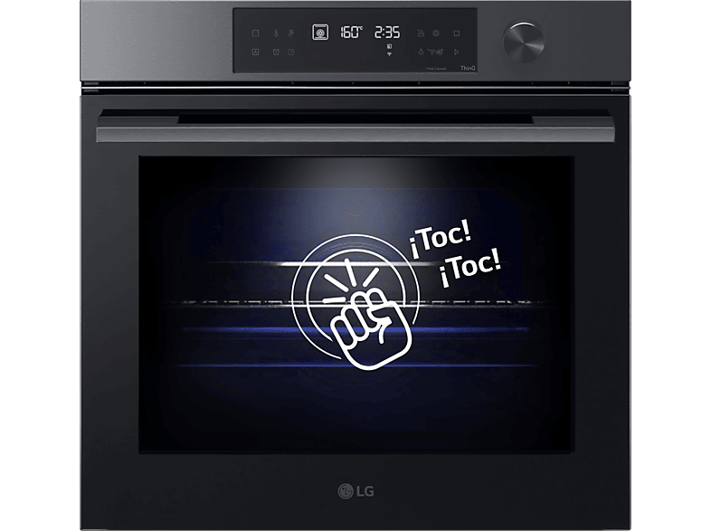 LG Horno - LG WS7D7631WB, Multifunción, Pirolítico, Sistema de limpieza Blue EasyClean™, 76 L, 59.2 cm, ThinQ™, Acero negro mate