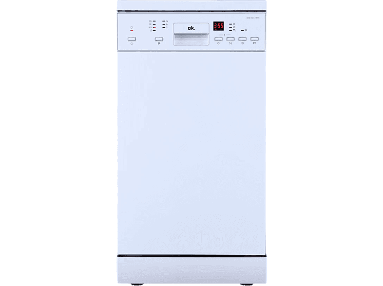 OK Lavavajillas - ok. ODW 4541-1 E FS, 10 Servicios, 7Programas, 44.5 cm, Libre Instalación, Blanco