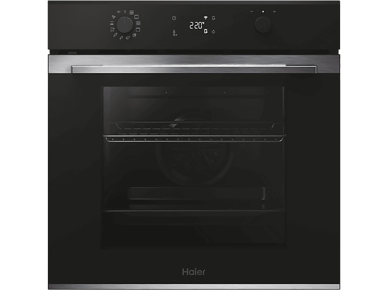 HAIER Horno - Haier ID Series 2 H6 ID2P5B3YTX, Multifunción, Pirolítico y por agua, 78 l, Wi-Fi, Negro
