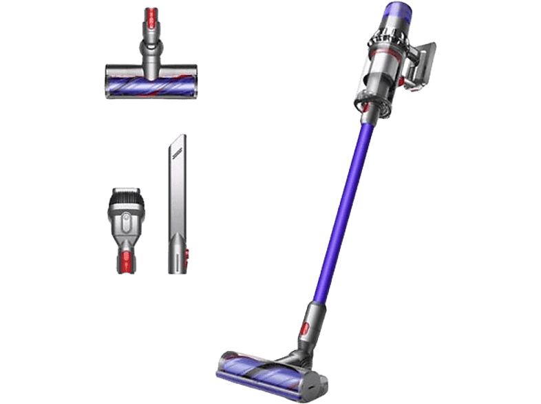 Aspirador escoba - Dyson V11™ Advanced, Potencia succión 200 AW, Autonomía 60 min, Accesorios, 3 Modos, Morado/Níquel