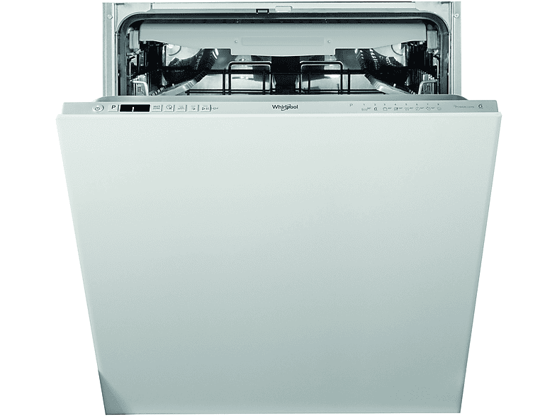 Lavavajillas integrable - Whirlpool WI 7020 PF, 14 cubiertos, 8 programas, 60 cm, Tercera bandeja, PowerClean Pro, Sin panelar