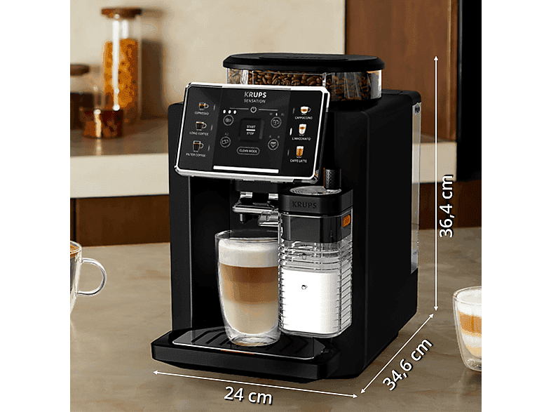 KRUPS EA9128D Sensation Milk Kaffeevollautomat Schwarz - Image 8