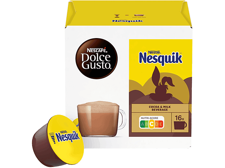 Cápsulas monodosis - Dolce Gusto Nesquik, Pack de 16 cápsulas para 16 tazas