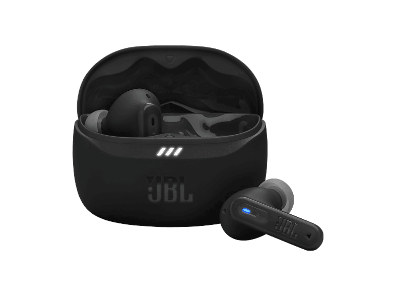 Auriculares True Wireless - JBL Tune 255NC, 48h Autonomía, Cancelación de Ruido, Pure Bass con sonido Spatial, 6 Micrófonos, IP54, Negro