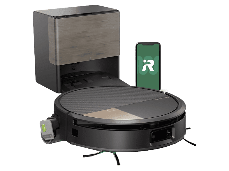 Robot friegasuelos - iRobot Roomba® Max 705 Combo con Base AutoWash™, 180 min, 4 Modos de Limpieza, Evita Obstáculos, Negro