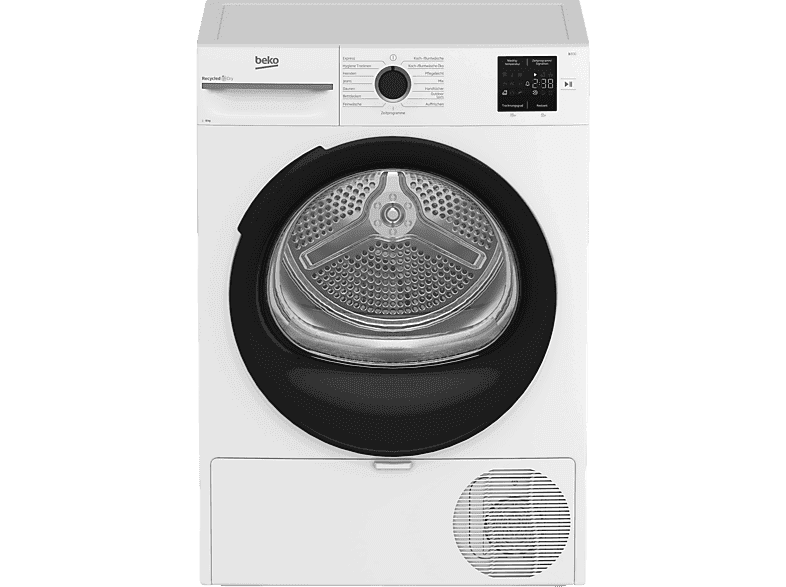 BEKO BEKO BMS3T382CW Wärmepumpentrockner (8 kg, C, Weiß)