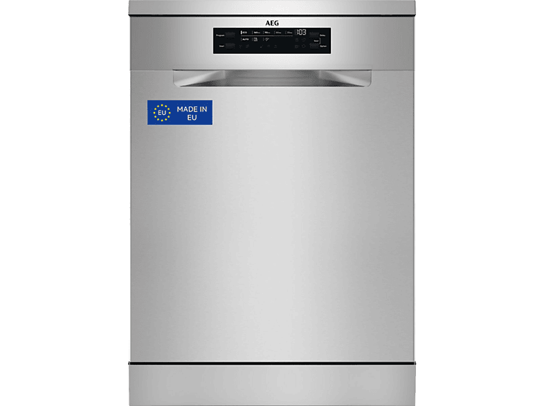 Lavavajillas - AEG FFB74927ZM, 14 servicios, 8 programas, 60 cm, Sistema AirDry, Inox - Image 1