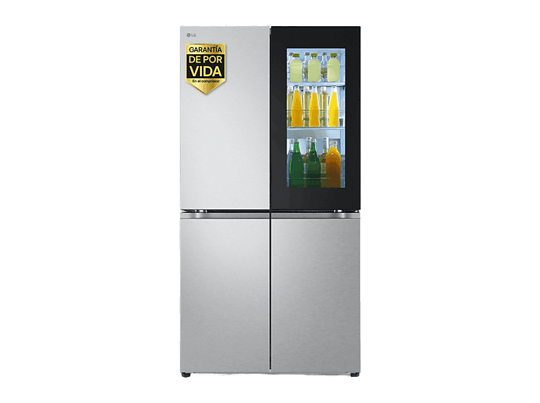 Frigorífico americano - LG GMV960MBDE, No Frost, 178.7 cm, 666 l, Instaview™, Linear Cooling™, Plata - Image 1