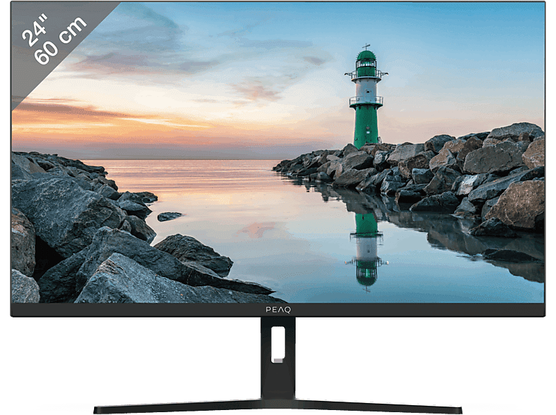 PEAQ Monitor - PEAQ PMO S245-VFC, 24" Full-HD, 120 Hz, 6 ms, VA, FreeSync, Negro