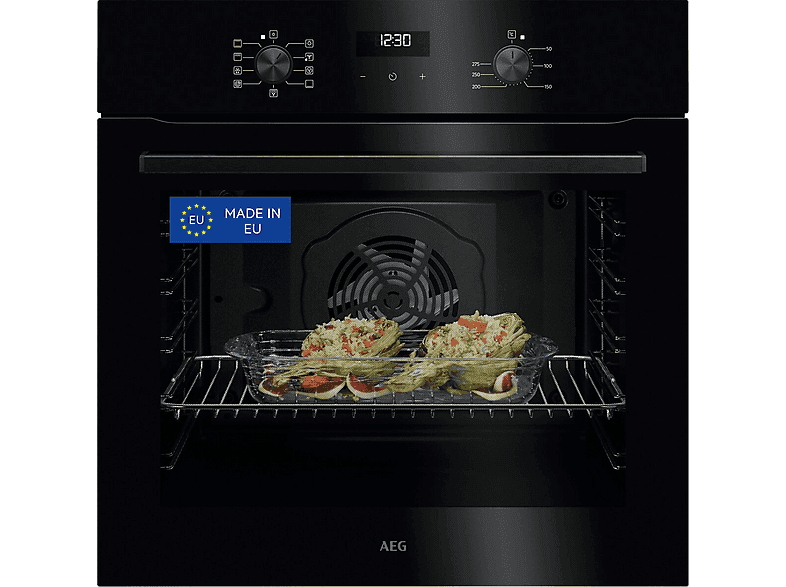 Horno - AEG TU5AB20WSK, Multifunción, Limpieza por agua, 72 l, Display LED, 60 cm, Negro