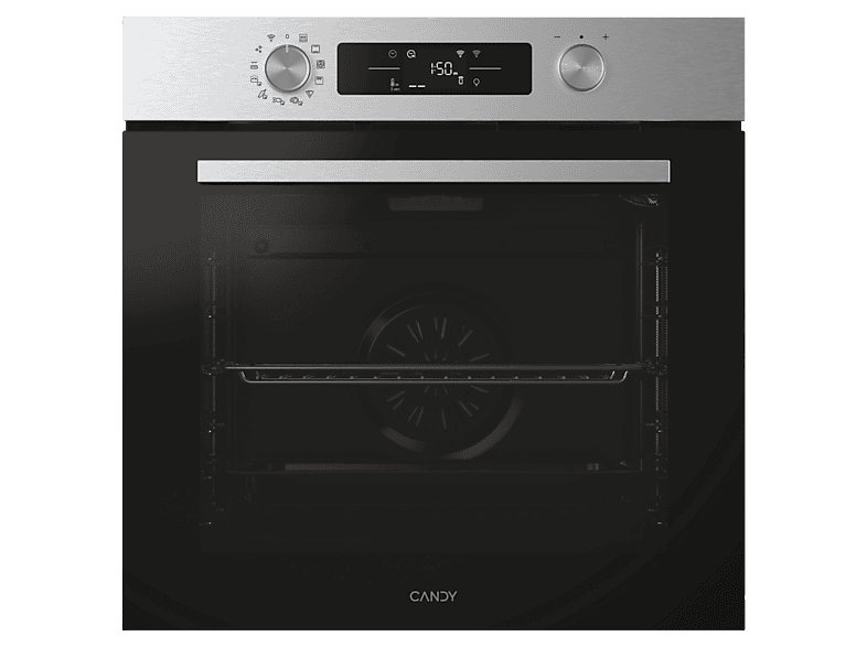 Horno - Candy CA6 N5B3EYTX, Multifunción, Aqualisis + Pyrolysis, 78 l, 59.5 cm, Inox - Image 1