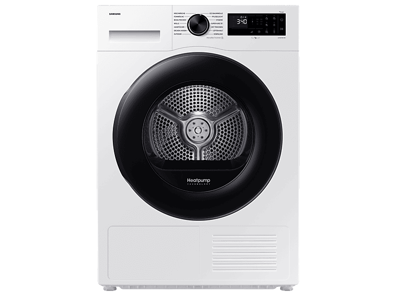 Samsung SAMSUNG DV90DG52A0AEEG Wärmepumpentrockner (9 kg, Weiß)