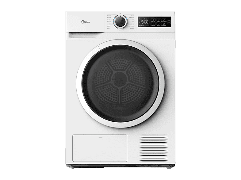 MIDEA Secadora bomba de calor - Midea MD110H80/W-ES, 8 kg, 15 Programas, My Cycle, Antiarrugas, Blanco