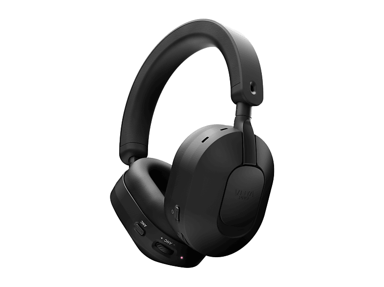 Auriculares inalámbricos - Vieta Pro Quiet, Autonomía 80 h, Bluetooth 6.0, Cancelación de ruido híbrida, Conexión dual, Negro