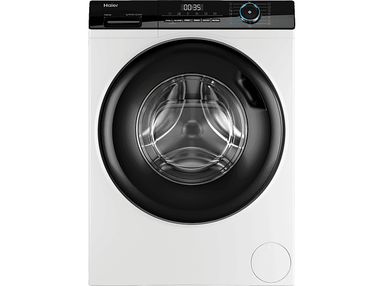 Lavadora carga frontal - Haier I-Pro Series 3 HW90-BP14939-S, 9kg, 1400rpm, Motor Inverter, Vapor, Antibacterias, Blanco