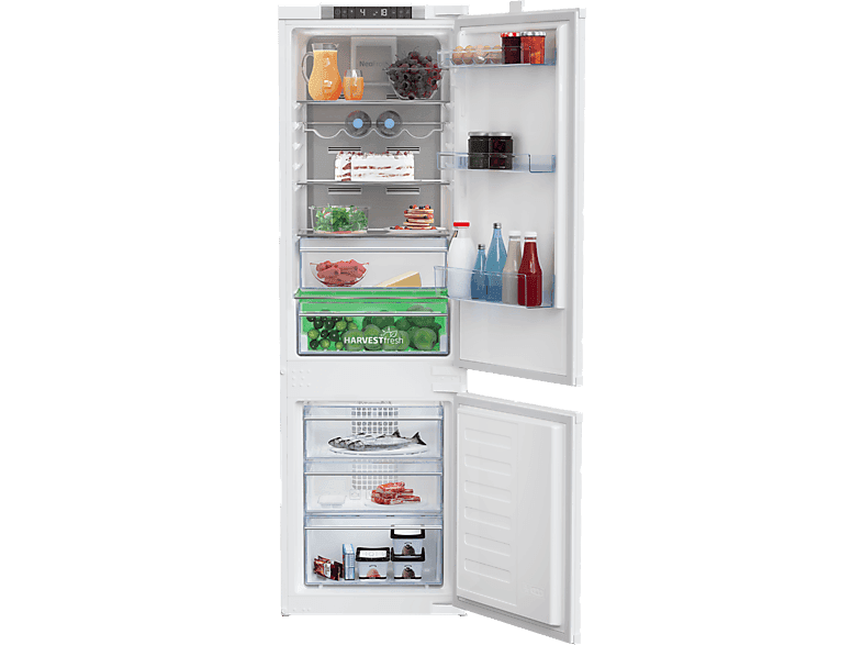 Frigorífico combi integrable - Beko BCNA275E4SN, No Frost, 177.50 cm, 254 l, Sin panelar