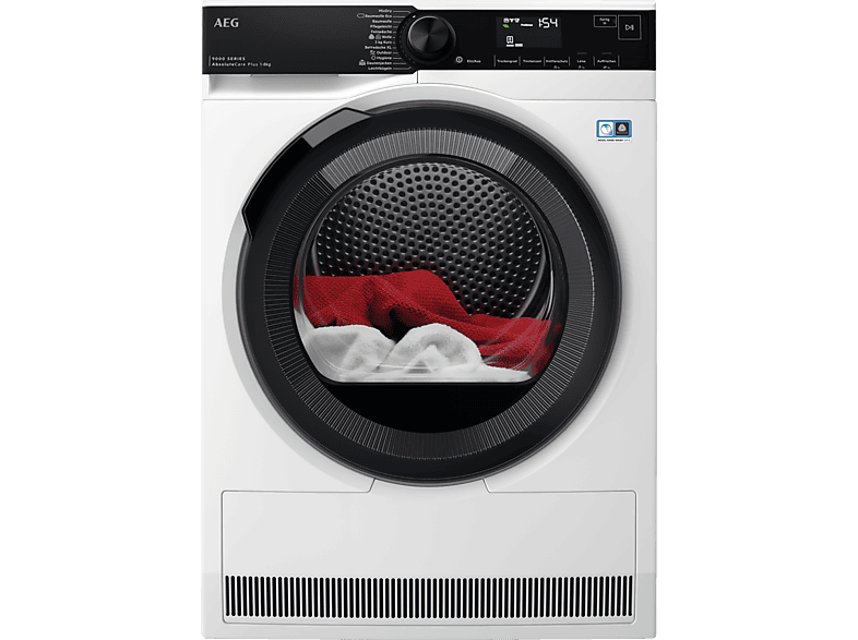 AEG AEG TR 9 T 75680 Wärmepumpentrockner Serie 9000 (8,0 kg, Weiß)