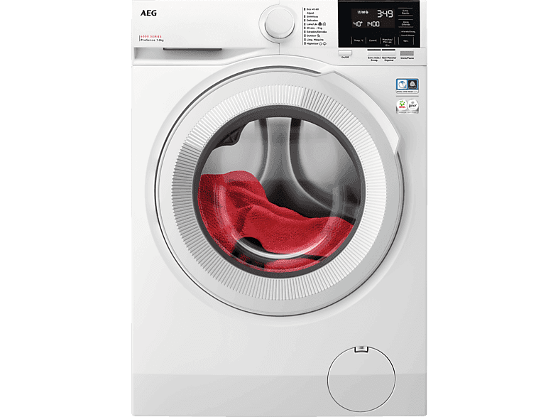 Lavadora carga frontal - AEG Serie 6000 ProSense LFR6186N2B, 8 kg, 1,600 rpm, Blanco - Image 1