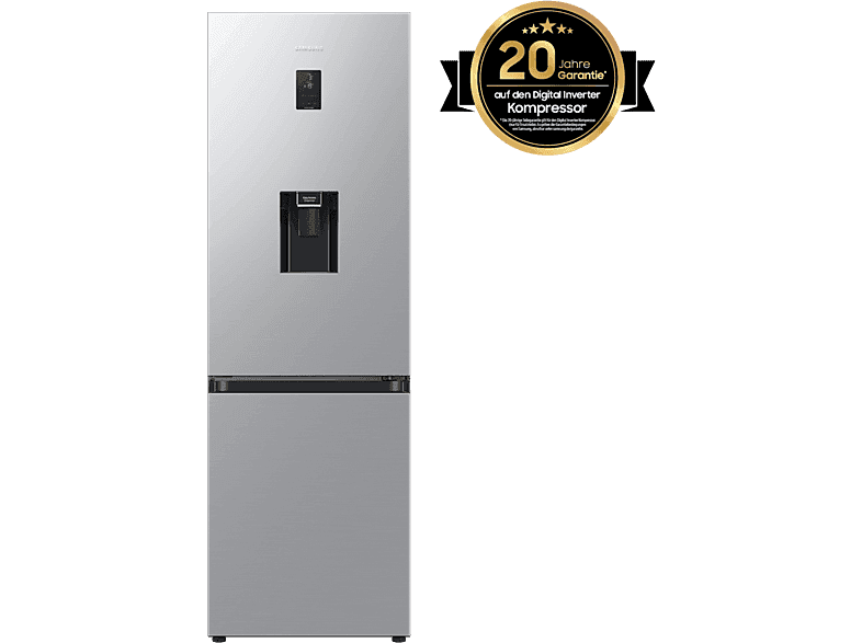 SAMSUNG RL 34 C652CSA/EG Kühlgefrierkombination (C, 163 kWh, 1853 mm hoch, Edelstahl Look/Urban Silver) - Image 1