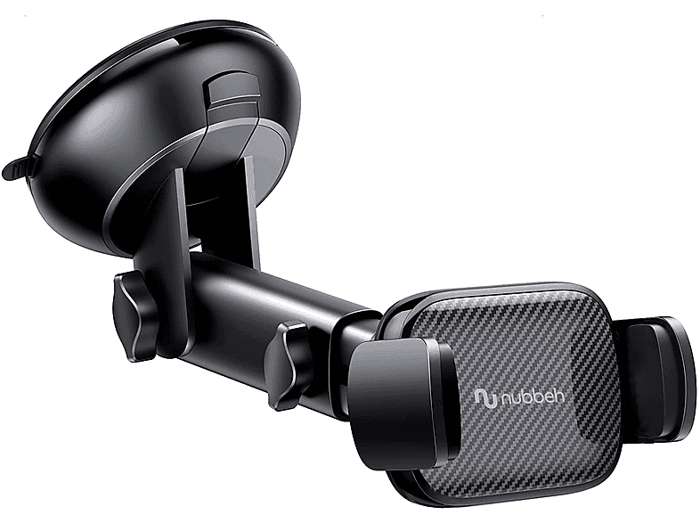Soporte de móvil para coche - Atlas inalámbrico Soporte Cargador Coche con Carga Inalámbrica 15W NUBBEH, Negro
