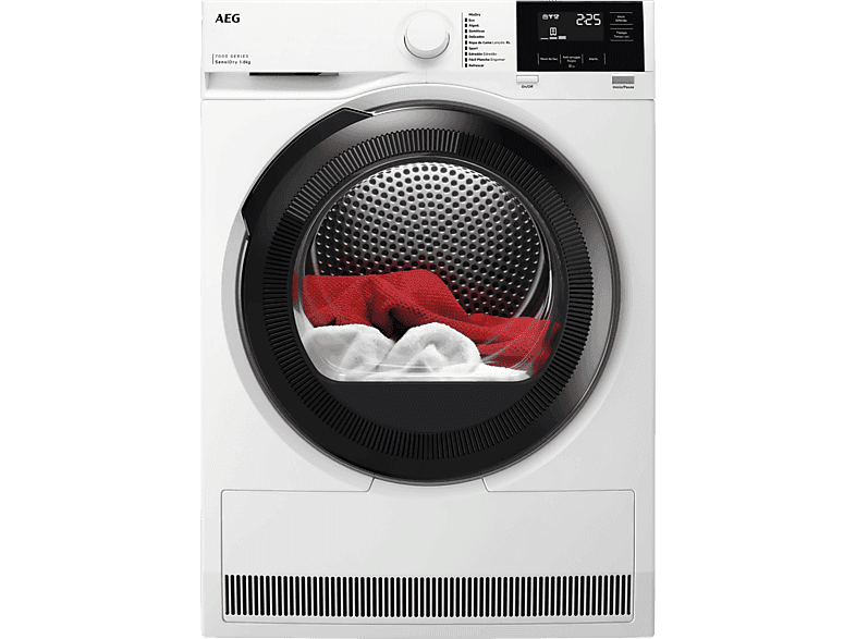 Secadora bomba de calor - AEG Serie 7000 SensiDry TR718P4OB, Bomba de calor, 10 programas, Blanco - Image 1