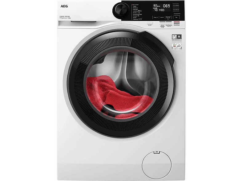 Lavadora carga frontal - AEG Series 6000 LFR6284N4B, 8 kg, 1,400 rpm, Blanco - Image 1