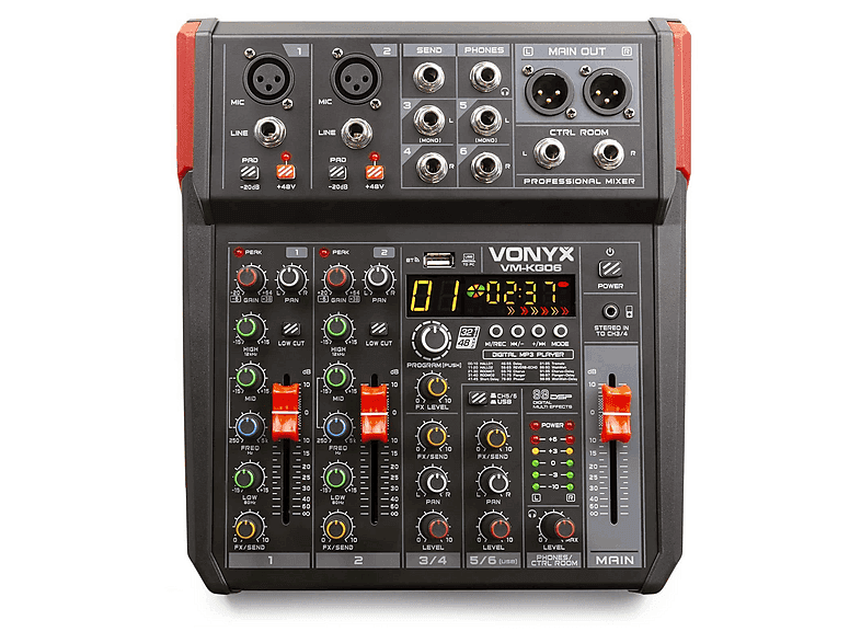 Mezcladora DJ - VM-KG06 VONYX, Black