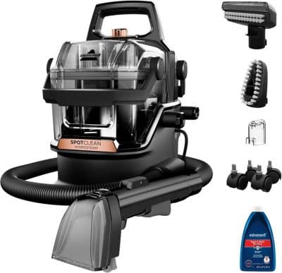 BISSELL Nettoyeur détacheur BISSELL SpotClean Hydrosteam Pro B3700N, mode vapeur, 4 roues multidirectionnelles