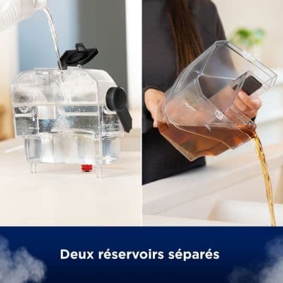 Nettoyeur détacheur BISSELL SpotClean Hydrosteam Pro B3700N, mode vapeur, 4 roues multidirectionnelles - Image 6