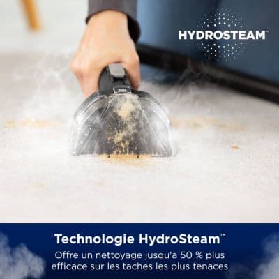 Nettoyeur détacheur BISSELL SpotClean Hydrosteam Pro B3700N, mode vapeur, 4 roues multidirectionnelles - Image 9