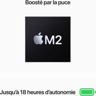 Ordinateur Apple MACBOOK Air 13' M2 8Go RAM 512Go SSD Minuit Reconditionné - Image 4