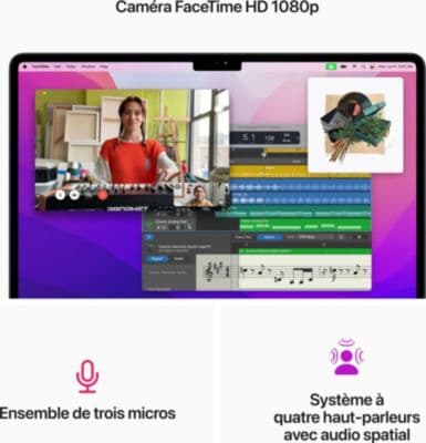 Ordinateur Apple MACBOOK Air 13' M2 8Go RAM 512Go SSD Minuit Reconditionné - Image 6