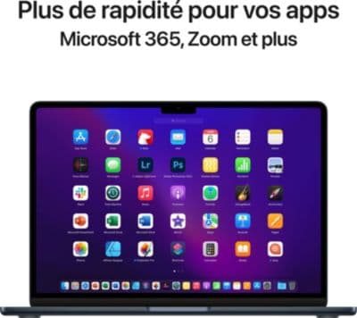 Ordinateur Apple MACBOOK Air 13' M2 8Go RAM 512Go SSD Minuit Reconditionné - Image 10