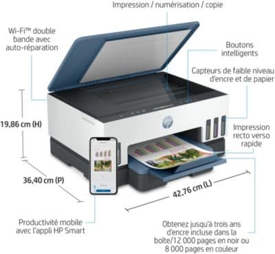 Imprimante jet d'encre HP Smart Tank Plus 7006 - Image 2