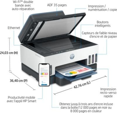 Imprimante jet d'encre HP Smart Tank 7306 - Image 2