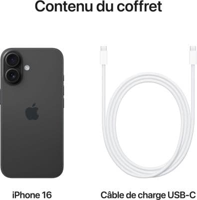 Smartphone APPLE iPhone 16 Noir 128Go - Image 9