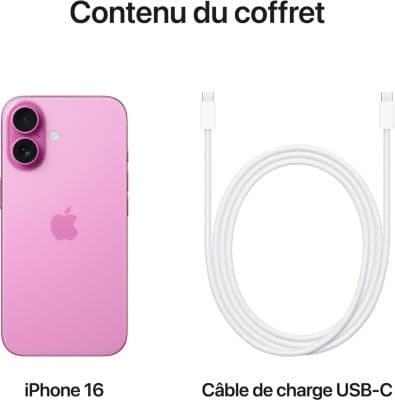 Smartphone APPLE iPhone 16 Rose 128Go - Image 9