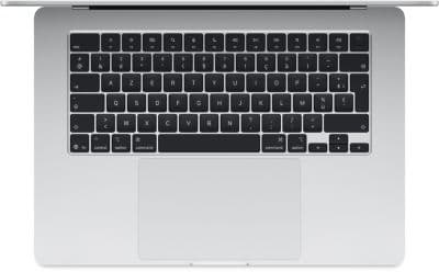 Ordinateur Apple MACBOOK Air 15" Puce M4 CPU 10 / GPU 10 coeurs Mémoire RAM 16Go Stockage 512Go SSD Retina Argent - Image 2