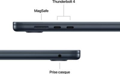 Ordinateur Apple MACBOOK Air 15' M4 CPU10 GPU10 16Go 256Go Minuit - Image 7
