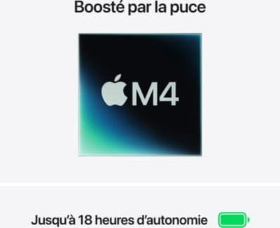 Ordinateur Apple MACBOOK Air 13' M4 CPU10 GPU10 24Go 512Go Minuit - Image 4