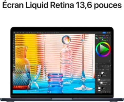 Ordinateur Apple MACBOOK Air 13' M2 16Go CPU8 GPU8 256Go Minuit - Image 5