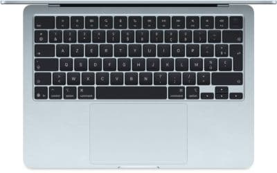 Ordinateur Apple MACBOOK Air 13,6" Puce M4 CPU 10 / GPU 10 cœurs Mémoire RAM 16Go Stockage 1To SSD Retina Bleu ciel - Image 2
