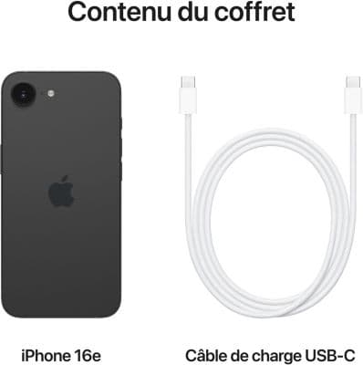 Smartphone APPLE iPhone 16e Noir 128Go - Image 9