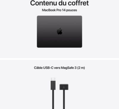 Ordinateur Apple MACBOOK Pro 14' M5 16Go CPU10 GPU10 512Go Noir - Image 9