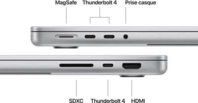 Ordinateur Apple MACBOOK Pro 14' M5 16Go CPU10 GPU10 512Go Argent - Image 7