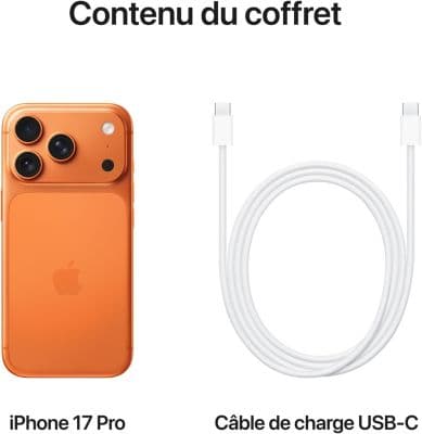 Smartphone APPLE iPhone 17 Pro Orange cosmique 256Go - Image 8